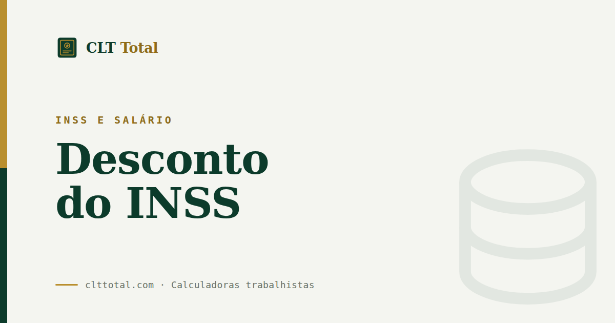 INSS e salário: desconto do INSS em 2026